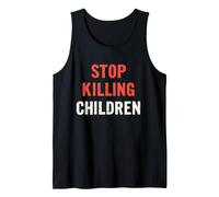 Powerful Awareness: Distressed Stop Killing Children Tank Top, Men, Black, S