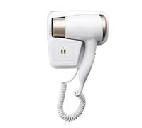 Powerful Bathroom Wall Mount Hair Dryer - with USB Socket 110V Fast Drying Salon Motor with Heavy Duty Screws for Home and Hotel Use (White, 24X17.5CM)
