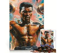Powerful Boxer Portrait 1000 Pieces Jigsaws Adults Puzzles Gifts Strengthen Recall Serene Time Quality Edge Santa Wish Item (50x75cm)