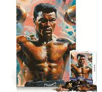 Powerful Boxer Portrait 1000 Pieces Jigsaws Adults Puzzles Gifts Strengthen Recall Serene Time Quality Edge Santa Wish Item (38x52cm)