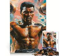 Powerful Boxer Portrait Jigsaw Puzzles 1000 Piece for Teenagers Improve Memory Relaxing Fun Sharp Edge Unique Gift (38x26cm)