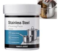 Powerful Burnt Residue Remover Paste for Cookware, Stainless Steel Pot and Pan Cleaner Scratch Remover Kit, Heavy Duty Degreaser for Oven Grill, Removes Black Stains Rust (1Pcs)