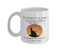 Powerful Coffee Mug, Warrior Whispers Back I Am The Storm, Resilient Gift, White Ceramic Cup - Funny Gift Coffee Mug - Perfect for Coffee Lovers, Friends, Family, and Colleagues