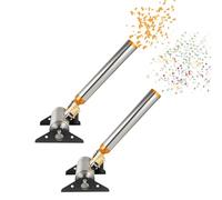 Powerful Confetti Machine, Electric Confetti Launcher Cannon Machine with Remote Control, Angle Adjustable, High-altitude Colored Paper Ribbon Salute Launcher for Wedding Stage(2PCS)