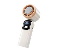 Powerful Cooling Neck Hanging Fan With 5 Speed Adjustable Turbos Motor And Built In LED Display For Outdoor Activities Type C Charging Portable Fan