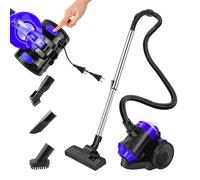 Powerful Cylinder Vacuum Cleaner 1000W High Efficiency Motor, Compact 1.5 Litre Cleaner Multi-Tool, Bagless Vacuum Cleaner For Hard Floor Carpet Upholstery