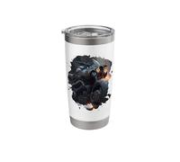 Powerful Darkness Journey an Epic Motorcycle Stainless Steel Insulated Tumbler