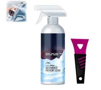 Powerful De-Icing Spray for Car Windshields,300ML Windshield De Icer Spray,Winter Window Snow Sprays,Cars Snow Melting De Icing Agent,Instant Ice Melting and Anti Frost Protection (1Set, with Scraper)