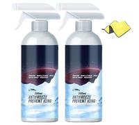 Powerful De-icing Spray for Car Windshields, Car Windshield Deicing Spray, Fast Ice Frost Remover for Auto Windows Door Locks Latches (2, One Size)