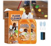 Powerful Decontamination Floor Cleaner, Jue-Fish Floor Cleaner, Multi-Purpose Wood Floor Cleaner, Multi-Purpose Cleaning Concentrate For Wood, Tile Floors, Momeng Floor Cleaner Orange (2PC)