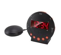 Powerful Digital Vibrating Super Loud Clock, 113 Decibel Red Flashing Light Alarm Clock for Heavy Sleepers, Deaf and Hearing Impaired, USB Charger Port, Pillow Shaker