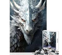 Powerful Dragon Jigsaw for Teenagers 1000 Pieces Improve Mental Performance Effectively Gentle Relaxing Leisure Game (50X75cm)