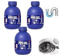 Powerful Drain Clog Remover, Liquid Cleaner for Kitchen Sink Shower Tub and Pipes Unclogging Hair Grease Food Debris Safe for PVC Metal Plastic Plumbing (2)