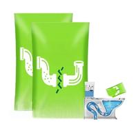 Powerful Drain Clog Remover,Pipeline Dredging Agent Powder,Fast-Acting Foaming Pipe Cleaner Powder for Sink & Shower,Powerful Drain Opener,Pipe Dr/ain Cleaner,Toilet Dr/ain Cleaning(2 Pack)