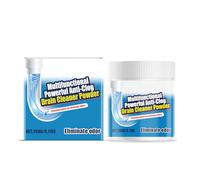 Powerful Drain Opener, Fast-Acting Crystal Lye & Sodium Hydroxide Formula for Unclogging Shower, Multifunctional Powerful Anti-Clog Drain Cleaner Powder for Bathroom Kitchen
