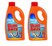 Powerful Drain Unblocker Liquid Sink & Pipe Cleaner for Kitchen, Bathroom, Shower & Toilet Heavy Duty Drain Clearing Formula (2-Pack (2 × 400ml))