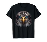 Powerful Eagle Blue Eyes Wild Bird Wildlife Predator Nature Value Graphic T-Shirt