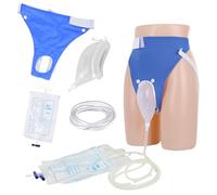 Powerful Elderly Male Urine Bags Reusable External Catheter for Men, Male Urine Bag Set for Bedridden Patients and Urinary Incontinence, with 2 Urine Catheter Bags 1000ML and 2000ML (Blue for Eldely)