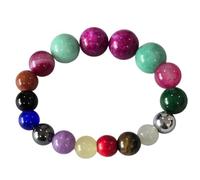 Powerful Energy Healing Bracelet, 17 Natural Stones for Protection, Wealth, Focus and Chakra Alignment, Handmade Spiritual Jewelry Gift for Men and Women.