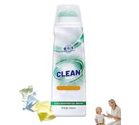 Powerful Enzymatic Stain Remover Gel with Brush, Active Enzyme Laundry Stain Remover, Active Enzyme Clothing Stain Remover, Fabric Stain Remover Spray, Stubborn Stains Cleaner,No-Rinse (1)