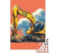 Powerful Excavator Construction Machine 1000 Piece Jigsaw Puzzle, 70x50cm/1000pcs, for Adults, Quiet Home Activity, Family Time And Year-Round Leisure
