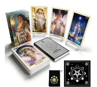 Powerful Floral Tarot Cards for Beginners, 78 Card Vintage Tarot Deck with Guidebook, Botanical Tarot Set with Velvet Cloth, Acrylic Stands & Pouch, Spiritual Gift for Women