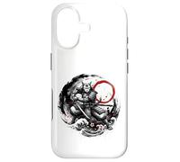 Powerful Funny Ronin Cat Samurai Cool Japanese Enso Zen Art Case for iPhone 17