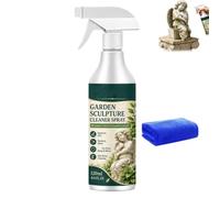 Powerful Garden Sculpture Cleaner Spray, Outdoor Decor Cleaner Spray, Removes Dust & Grime, Multi-surface Stone Care Daily Cleaner from Garden Statues, Patio Ornaments & Surfaces, 120ml (1PC)
