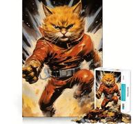 Powerful Ginger Jigsaws 1000 Pieces for Adults Brain Challenge Toy Peaceful Time Clear Cut Art Collectible (38x26cm)