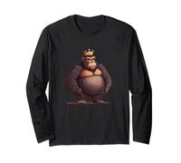 Powerful Gorilla King for a Dominant Look Long Sleeve T-Shirt