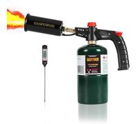 POWERFUL Grill Torch Charcoal Torch Lighter, Campfire Starter,Sous Vide,Kitchen torch,Grill & Cooking Propane Torch included a Meat Thermometer Kit for Charcoal Starter, BBQ Searing(Fuel Not Included)