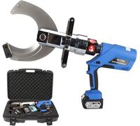 Powerful Hydraulic Cable Cutter with 2X 18V 4000mAh Removable Batteries - Electric Wire Cutter,Electric Ratchet Cable Cutter,for Copper & Aluminum Cables,EZ-85C