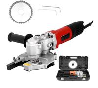 Powerful Hydraulic Rebar Cutter, 1280W Portable Electric Rebar Bender with 4-40MM Cutting Range, Toolbox, Handheld Steel Bar Cold Cutting Saw Machine for Industrial Construction(Red)