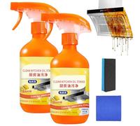 Powerful Kitchen Grease Remover, Kitchen Heavy Oil Cleaner, All Purpose Kitchens Heavy Oil Cleaning Agent, Powerful Enemy Foaming (2 Pcs)