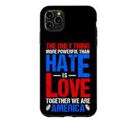 POWERFUL LOVE OVER HATE Football Unity Statement Case for iPhone 11 Pro Max