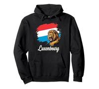 Powerful Luxembourg Lion Flag Patriot Design Pullover Hoodie