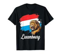 Powerful Luxembourg Lion Flag Patriot Design T-Shirt
