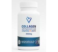 Powerful Marine Collagen with Hyaluronic Acid, Vitamin C & E - 350mg Type 1 Hydrolysed Collagen Peptides - Anti-Aging Support for Skin, Hair, Nails & Joints - Collagen Supplement for Women & Men