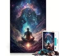 Powerful Meditation Teenager Jigsaw Puzzles 1000 Pieces Memory Boost Home Activity Pattern Assembly Perfect Present (50x75cm)