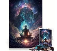 Powerful Meditation Teenager Jigsaw Puzzles 1000 Pieces Memory Boost Home Activity Pattern Assembly Perfect Present (50x75cm)