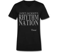 Powerful Men's Janet Jackson Popular Logo Men's T Shirt Black3XL