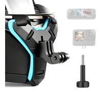 Powerful Motorcycle Helmet Chin Mount for GoPro & Action Cameras, Adjustable Helmet Camera Mount Compatible with Hero Series, DJI Osmo Action, AKASO and Full Face Helmets