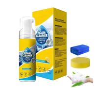 Powerful & Multipurpose Car Interior Foam Cleaner, Car Foam Cleaner, Leather & Upholstery Cleaner, Multi Purpose Foam Cleaner Spray Interior Cleaner Foam Refinisher Cleaner for Car and Home (1Set)