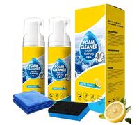 Powerful & Multipurpose Car Interior Foam Cleaner, Car Foam & Upholstery Cleaner, Multi-Purpose Foam Spray Cars Interior Restore for Leather, Fabric & Cars Seats Cleaner for Fabric & Home Use (2 Set)