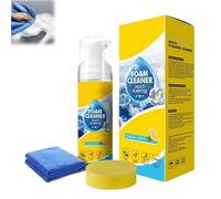 Powerful & Multipurpose Car Interior Foam Cleaner, Effective Interior-Cleaner & Protectant, Car Seats, Leather & Upholstery Cleaner, All-Purpose Foam Cleaners for Vehicle Interior, Home Use (1 Set)
