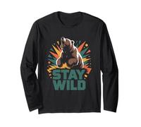 Powerful Nature Graphic Illustration Long Sleeve T-Shirt