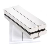 Powerful Neodymium Bar Magnets, 60x10x5MM Heavy Duty Magnet with Double-Sided Adhesive, 4Pack Rectangular Rare Earth Magnets for Science,Fridge, DIY, Garage, Kitchen,Craft, Office,6Pack