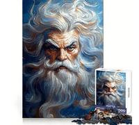 Powerful Old Man Portrait Jigsaw Puzzles 1000 Piece for Teenagers Improve Memory Relaxing Fun Sharp Edge Unique Gift (38x52cm)
