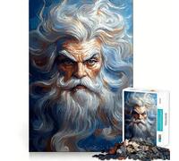 Powerful Old Man Portrait Jigsaw Puzzles for Teenagers 1000 Pieces Logic Game Home Pastime Precise Cut Festival Gift (50x75cm)