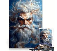 Powerful Old Man Portrait Jigsaw Puzzles for Teenagers 1000 Pieces Logic Game Home Pastime Precise Cut Festival Gift (50x75cm)